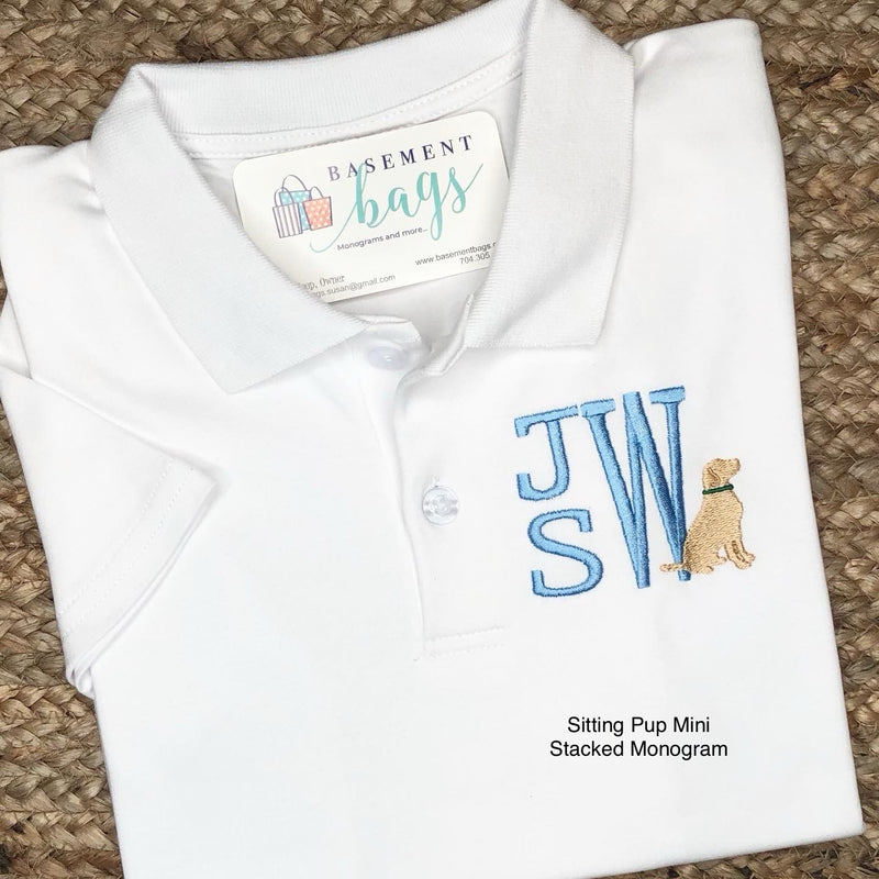 Classic Monogrammed Polo