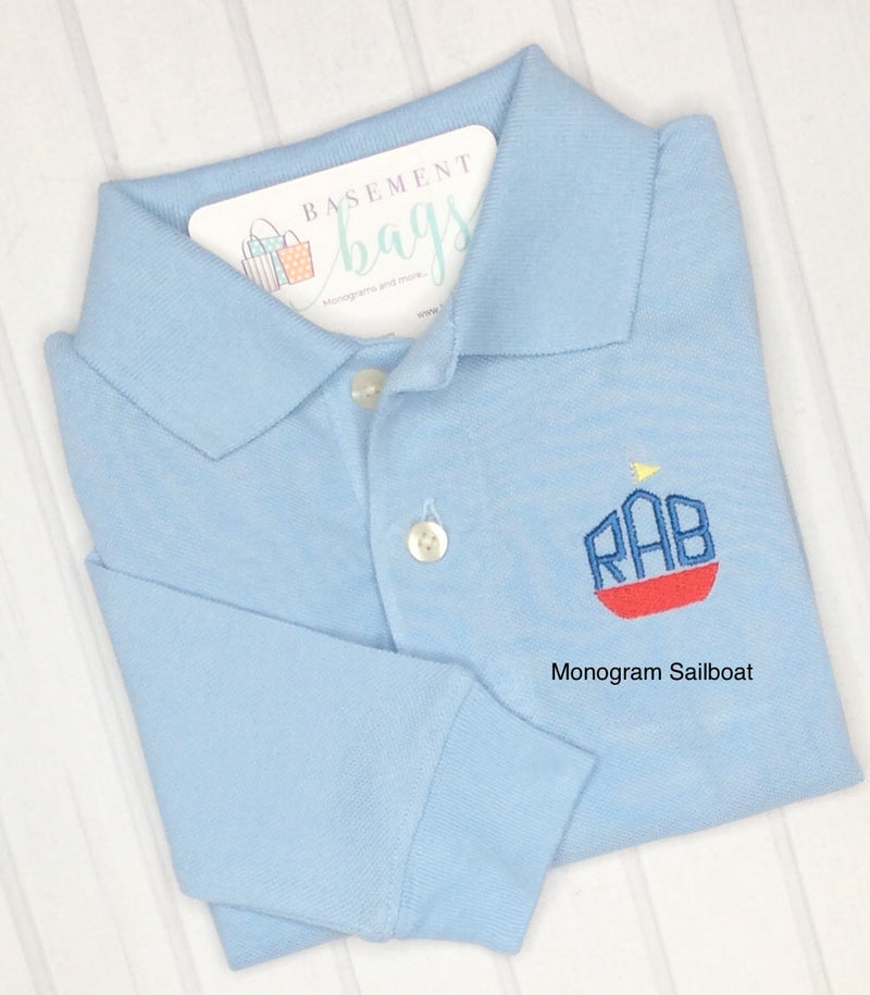 Classic Monogrammed Polo