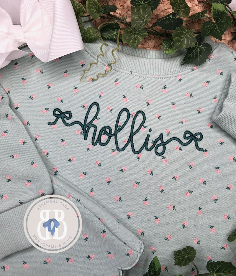 Holiday Scalloped Sweatshirt Set