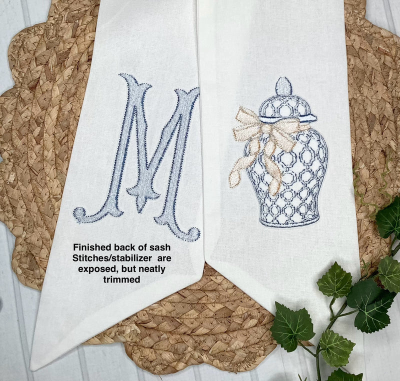Wreath Sash