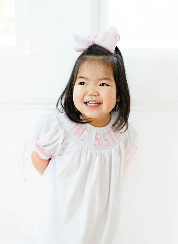 Hand Smocked Big Sister Dress