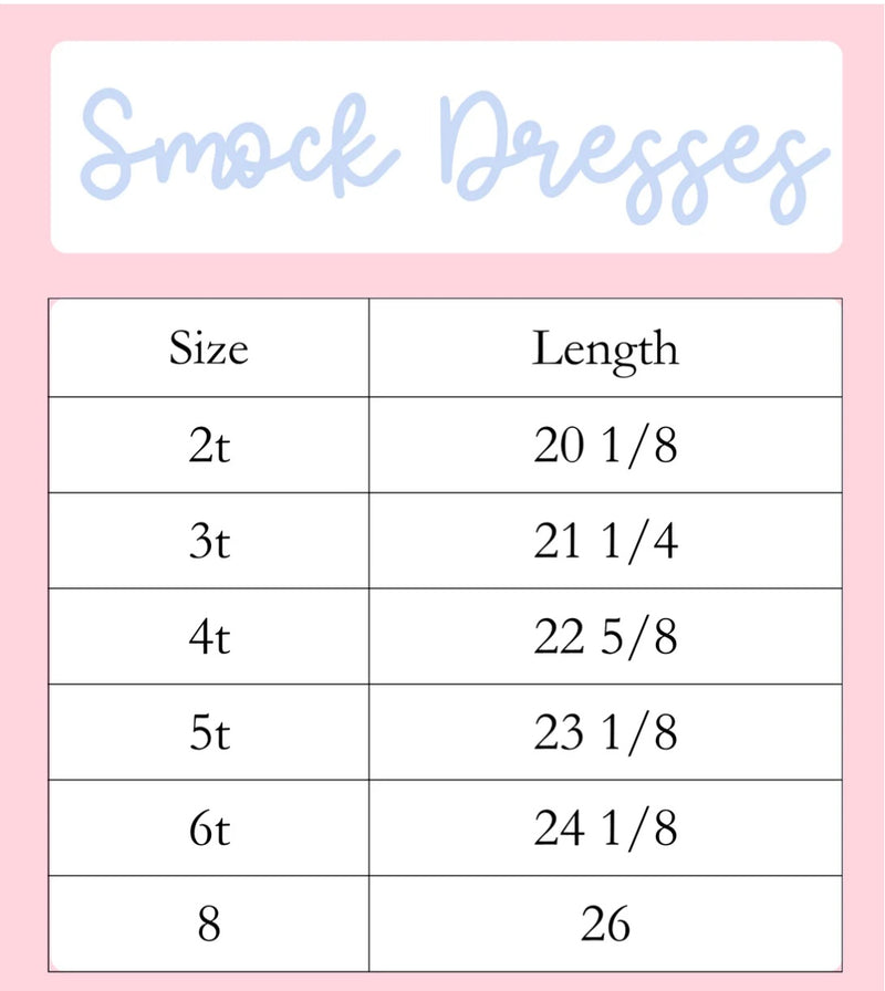 Hand Smocked Big Sister Dress