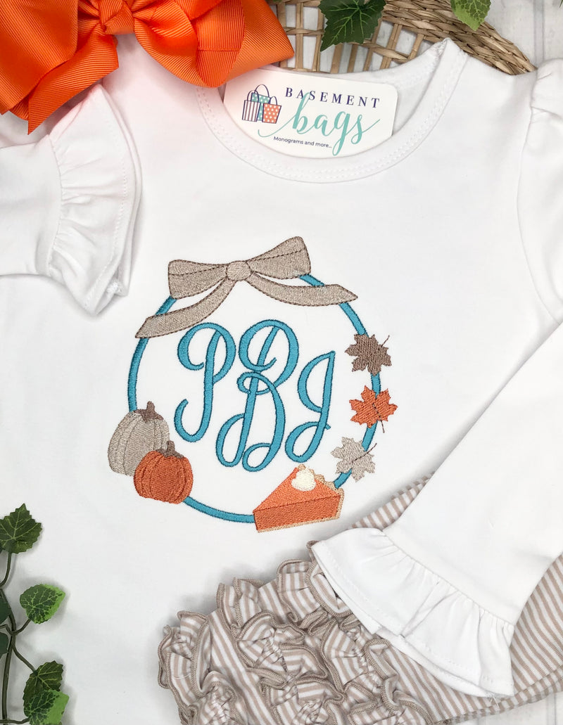 Pumpkin Pie Monogram Frame