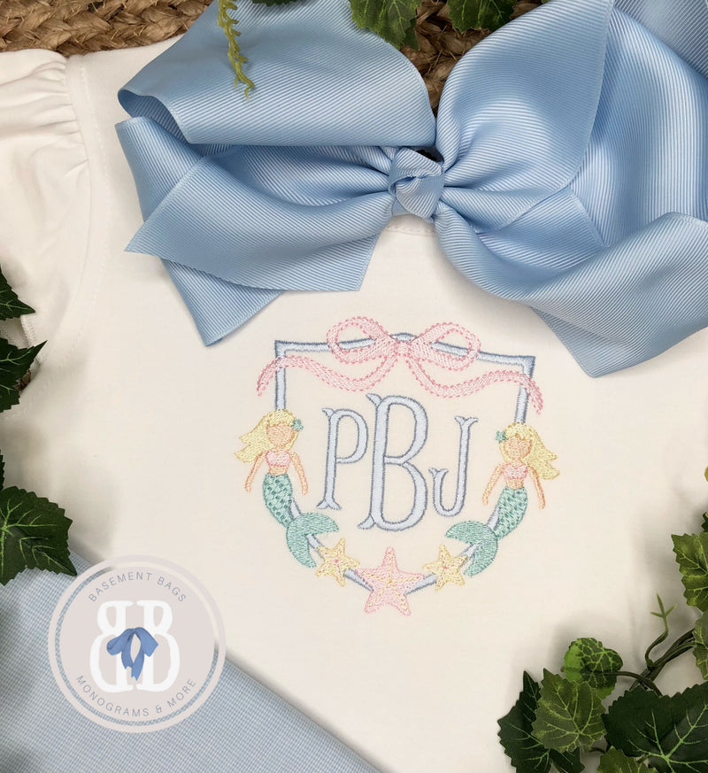 Mermaid Monogram Frame