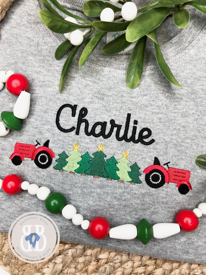 Christmas Tractor & Trees