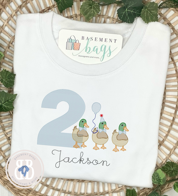 Dapper Duck  Birthday Shirt