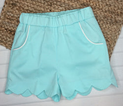 MaryElla-Girls Handmade Scalloped Shorts