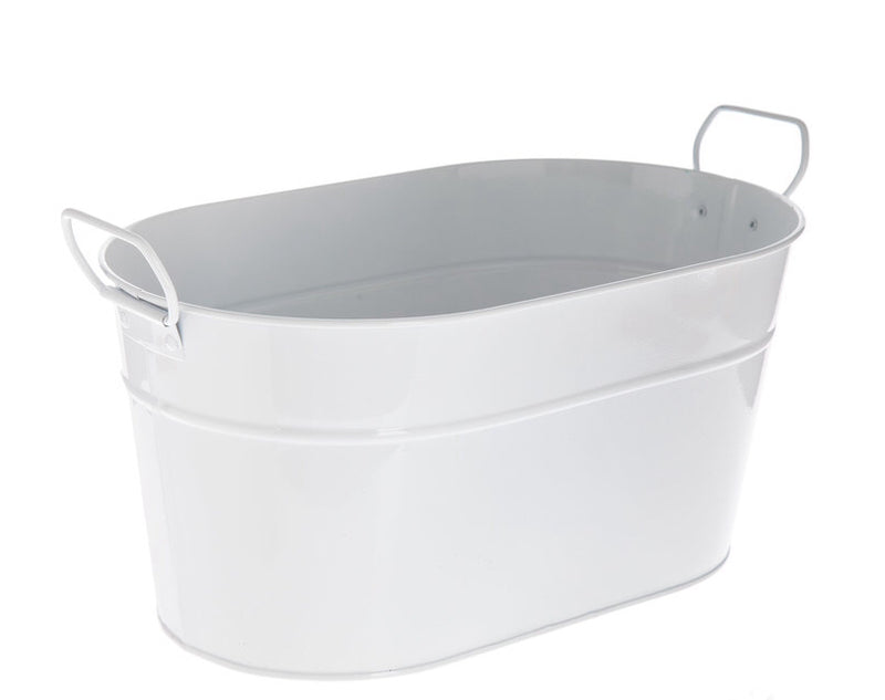 Monogrammed Oval  Metal Tub