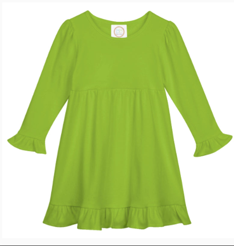 Ruffled Dress-long sleeves