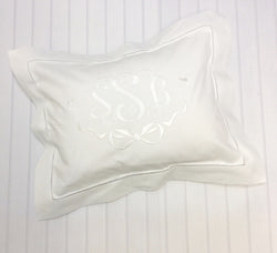 Crib/Boudoir Linen Hemstitched Pillow