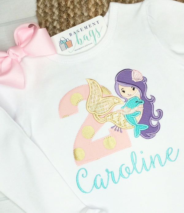 Mermaid Birthday Shirt