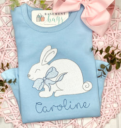 Bunny on Blue! (Or pink)