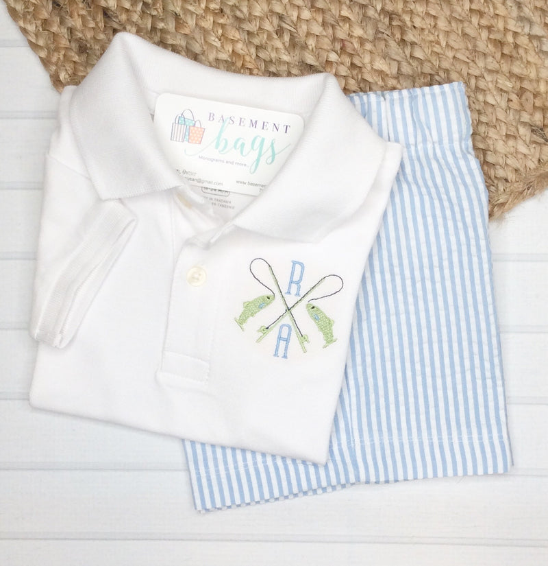 Classic Monogrammed Polo