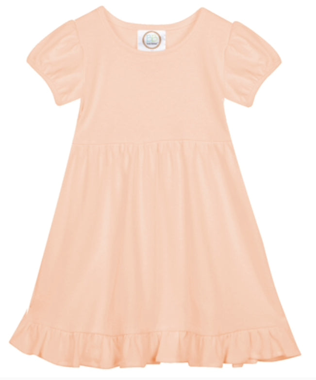 Ruffled Dress-short sleeves