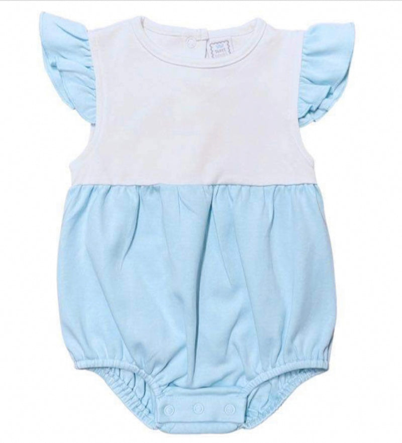 Flutter Sleeve Romper (applique name)
