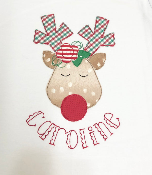 Whimsical Vintage Reindeer Tee Shirt