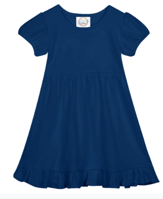 Ruffled Dress-short sleeves