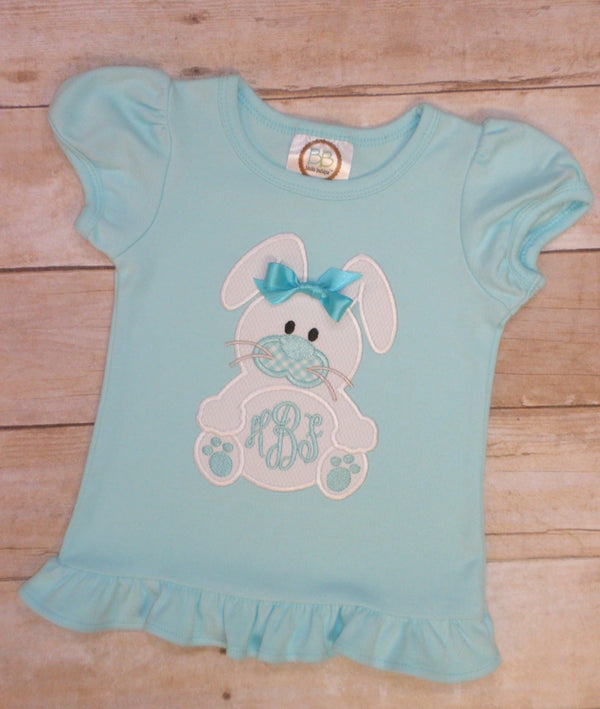 Easter Bunny Monogram Tee Shirt