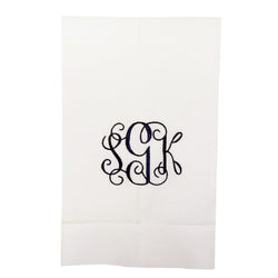 Monogrammed Hemstitch Guest Towels