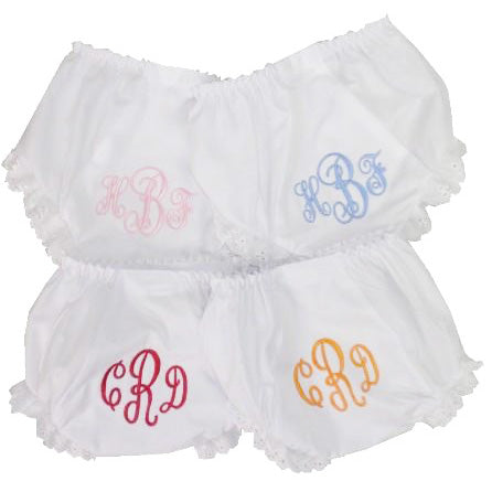 Monogramed Diaper Cover