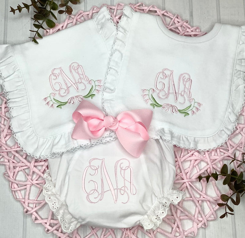 Classic Baby Girl Personalized Gift Set