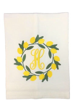 Lemon Wreath  Kitchen Towel