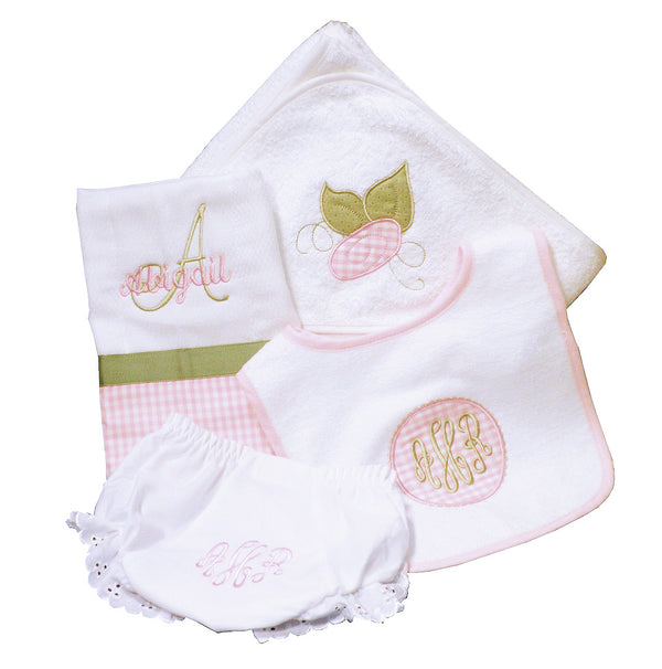 'Rose Bud' Personalized Baby Gift Set