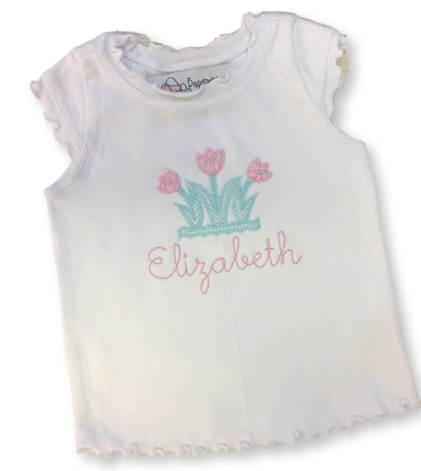 Spring Flowers Girl Tee