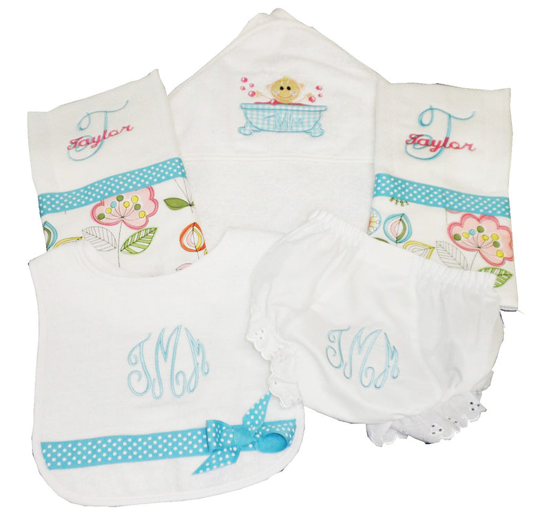 'Bubbles' Personalized Baby Gift Set
